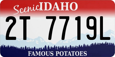 ID license plate 2T7719L