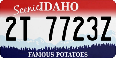 ID license plate 2T7723Z