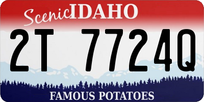ID license plate 2T7724Q