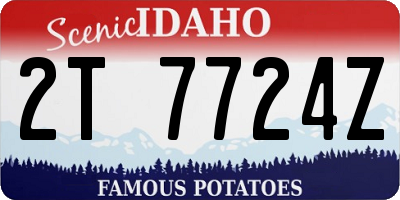 ID license plate 2T7724Z