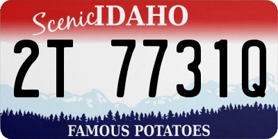 ID license plate 2T7731Q