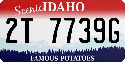 ID license plate 2T7739G