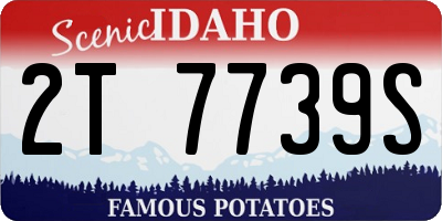 ID license plate 2T7739S