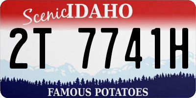 ID license plate 2T7741H