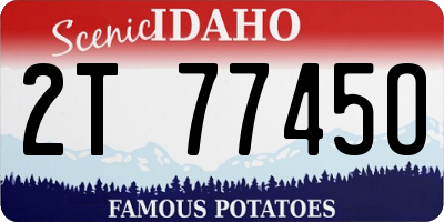 ID license plate 2T7745O