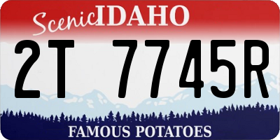ID license plate 2T7745R