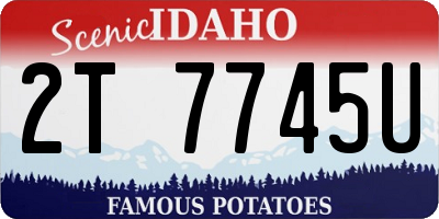 ID license plate 2T7745U