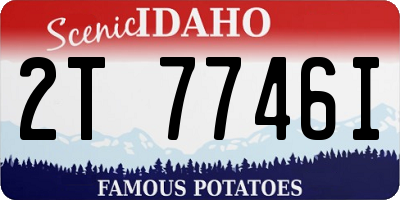 ID license plate 2T7746I