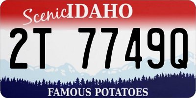 ID license plate 2T7749Q