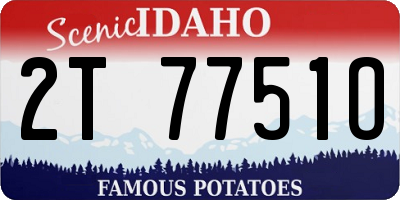 ID license plate 2T7751O