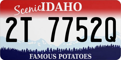 ID license plate 2T7752Q