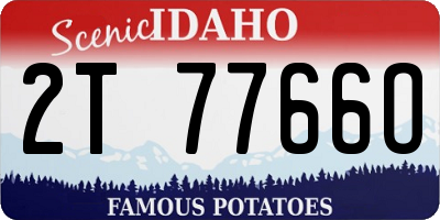 ID license plate 2T7766O