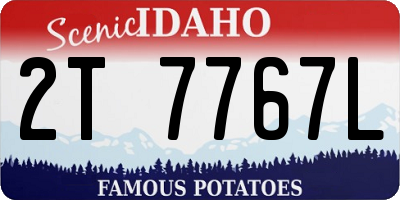 ID license plate 2T7767L