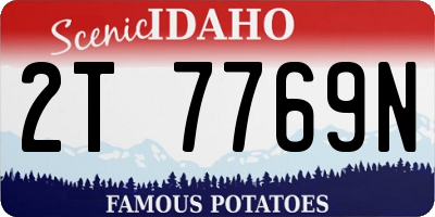 ID license plate 2T7769N