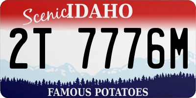ID license plate 2T7776M