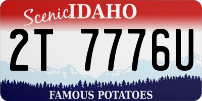 ID license plate 2T7776U