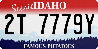 ID license plate 2T7779Y