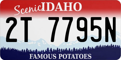 ID license plate 2T7795N