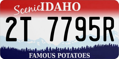 ID license plate 2T7795R