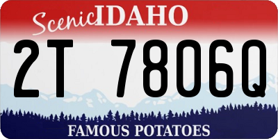 ID license plate 2T7806Q
