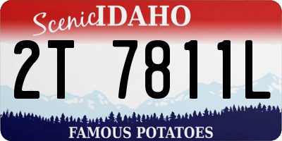 ID license plate 2T7811L