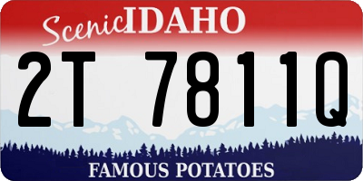 ID license plate 2T7811Q