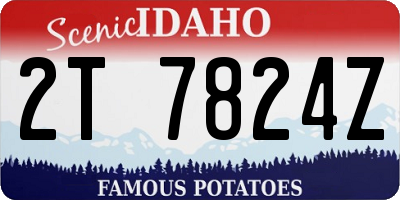 ID license plate 2T7824Z