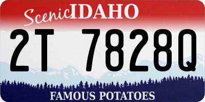 ID license plate 2T7828Q