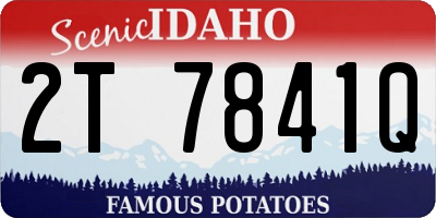 ID license plate 2T7841Q