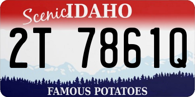 ID license plate 2T7861Q