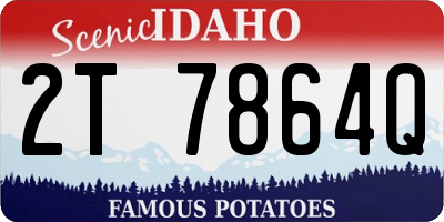 ID license plate 2T7864Q