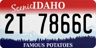 ID license plate 2T7866C