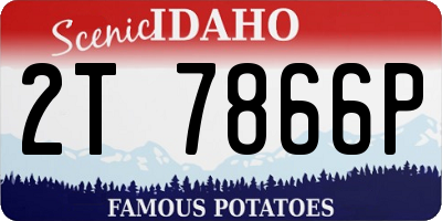 ID license plate 2T7866P