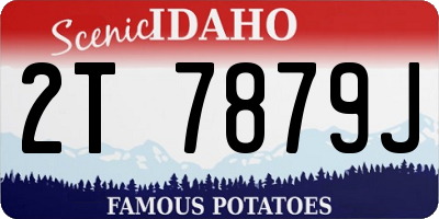 ID license plate 2T7879J