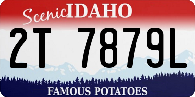ID license plate 2T7879L