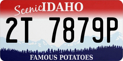 ID license plate 2T7879P