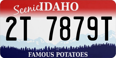 ID license plate 2T7879T