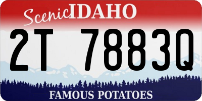 ID license plate 2T7883Q