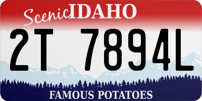 ID license plate 2T7894L