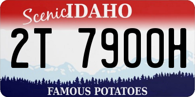 ID license plate 2T7900H