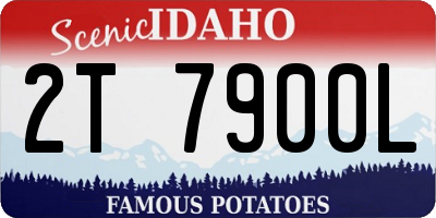 ID license plate 2T7900L