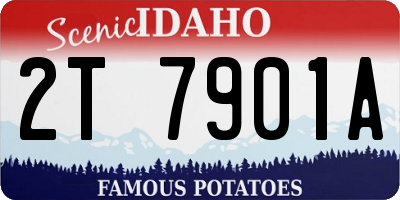 ID license plate 2T7901A