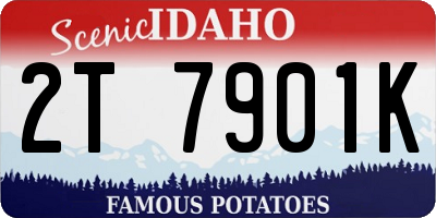 ID license plate 2T7901K