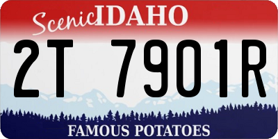 ID license plate 2T7901R