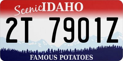 ID license plate 2T7901Z