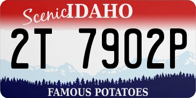ID license plate 2T7902P