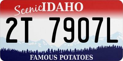 ID license plate 2T7907L