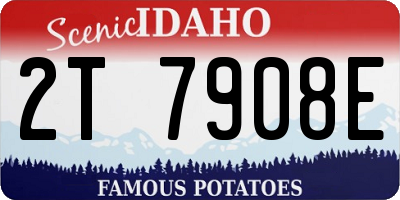 ID license plate 2T7908E