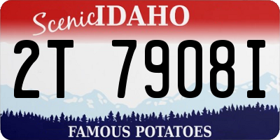 ID license plate 2T7908I