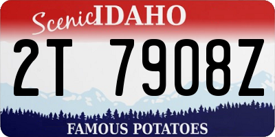 ID license plate 2T7908Z